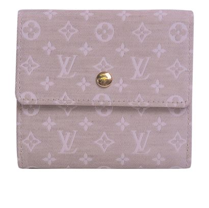 Louis Vuitton Mini Lin Trifold Wallet, front view